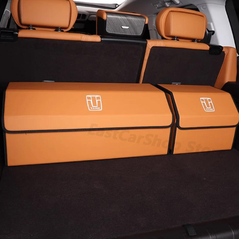 For Great Wall GWM Tank 500 400 300 Car Trunk Storage Box Interior Trunk Folding Multi-function Storage Box Accessories