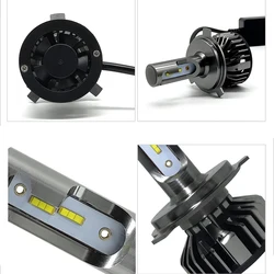 1 Pairs H11 12V Bulbs 9005/HB3 9006/HB4 H1 H4 H7 H13 9004 9007 20000LM 120W Bright LED Car Headlight COB Chip 6000K 8000K White