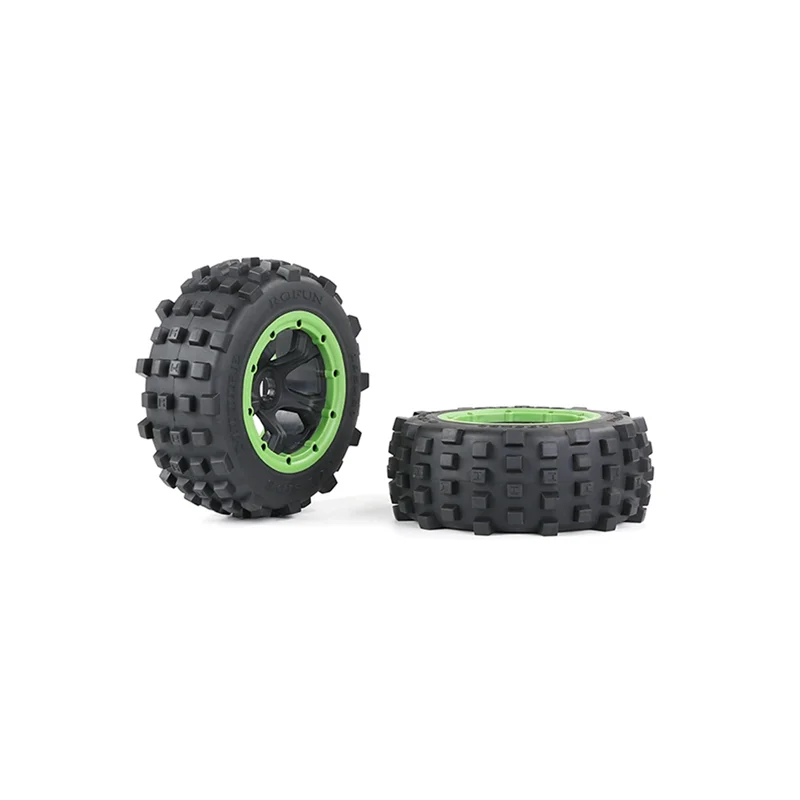 Off-Road carro pneus traseiros, 1, 5 BAHA ROVAN, KM BAJA, 5T, 5SC, 5FT, RC carro brinquedos peças, 195x80mm, verde