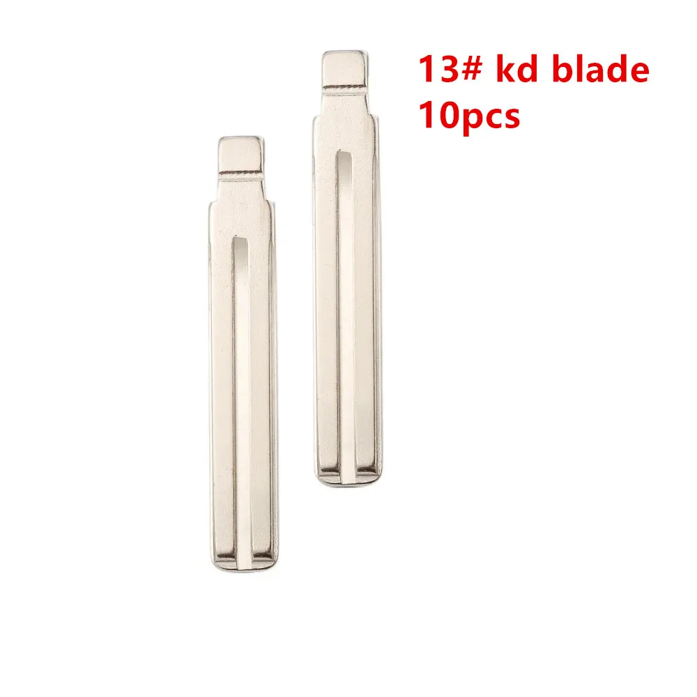 

10 шт. необрезанные металлические лезвия для ключей 13 # TOY40 TOY48 Toy48FH для Lexus, Toyota IX35 для KD keydiy xhorse VVDI пульты универсальные No 13