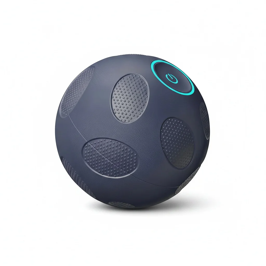 Vibrating Massage Ball, 113mm Electric Fascia Ball, Deep Tissue Muscle Roller, Handheld Rechargeable Fitness Massager