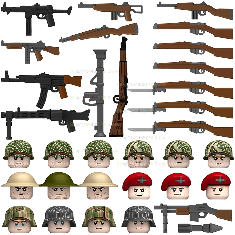 

N660 N659 Military Army infantry Soldiers Weapons Accessories Building Blocks Action Figures Scene Bricks Toys Halloween Gifts