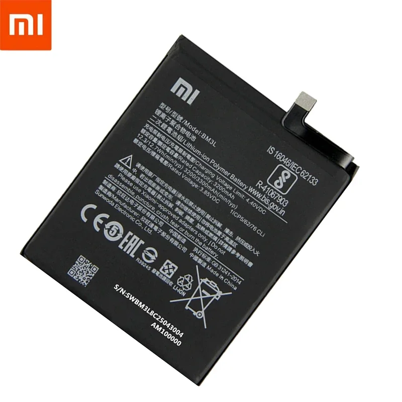 Fast Shipping 2024 Year 100% Original Replacement Battery 3300mAh For Xiaomi 9 MI9 M9 MI 9 BM3L Genuine Phone Battery batteries