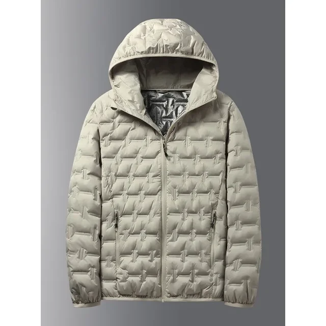 Winter White Down Jacket Men Graphene Self-heating Windproof Pleated Hooded Puffer Jackets Casual Warm Down Coats Male Clothing 3