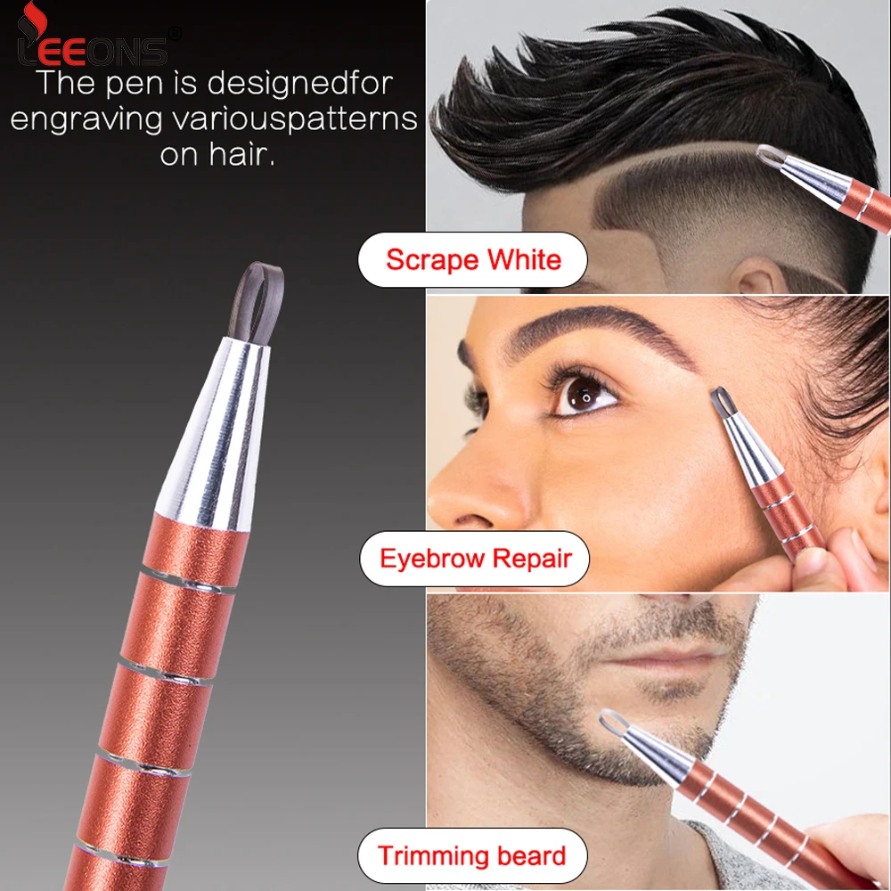 Hairstyle Engraved Pen & Wide Blades Styling Accessory