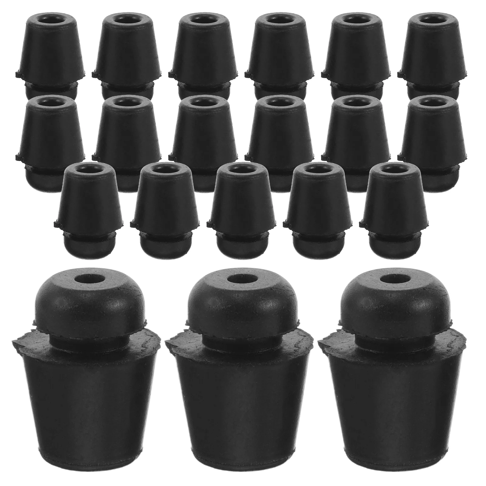 

20 Pcs Shock Absorbing Rubber Pier Car Bumpers Door Edge Guards Trim Closing Buffer