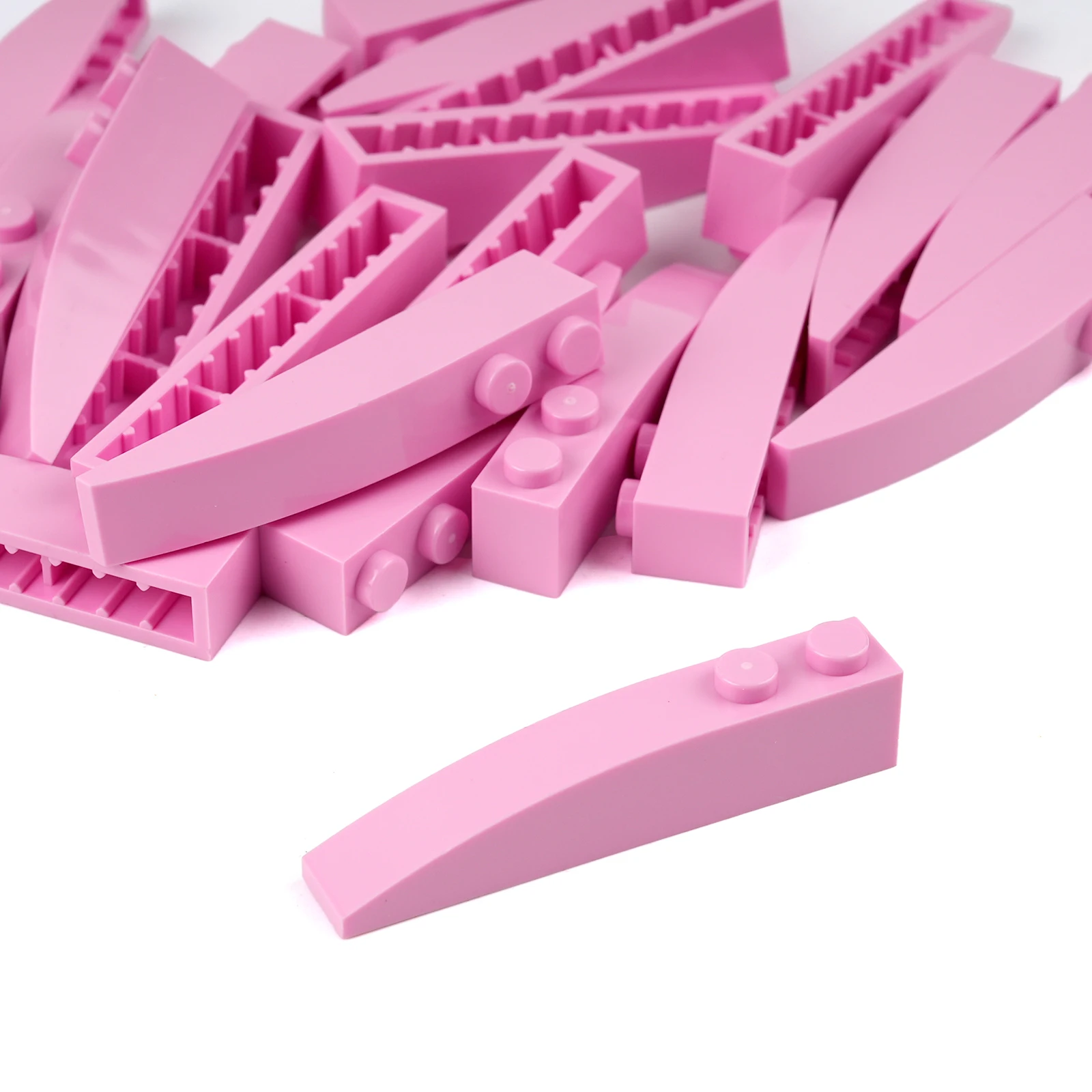 10 pçs 42022 1x6 inclinação curvada moc blocos de construção substituir acessórios em massa pequenas partículas peças técnicas compatíveis 41762