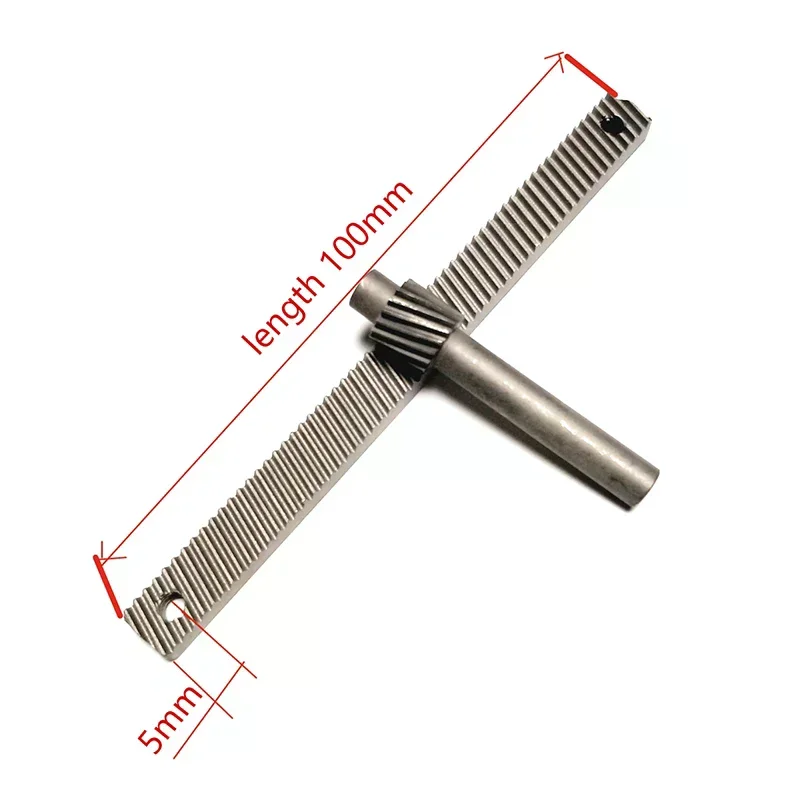 Precision Adjustment Gear Rack 0.5M 17T 100MM Rack Sliding Platform Steel Gear Lifting Table Tool