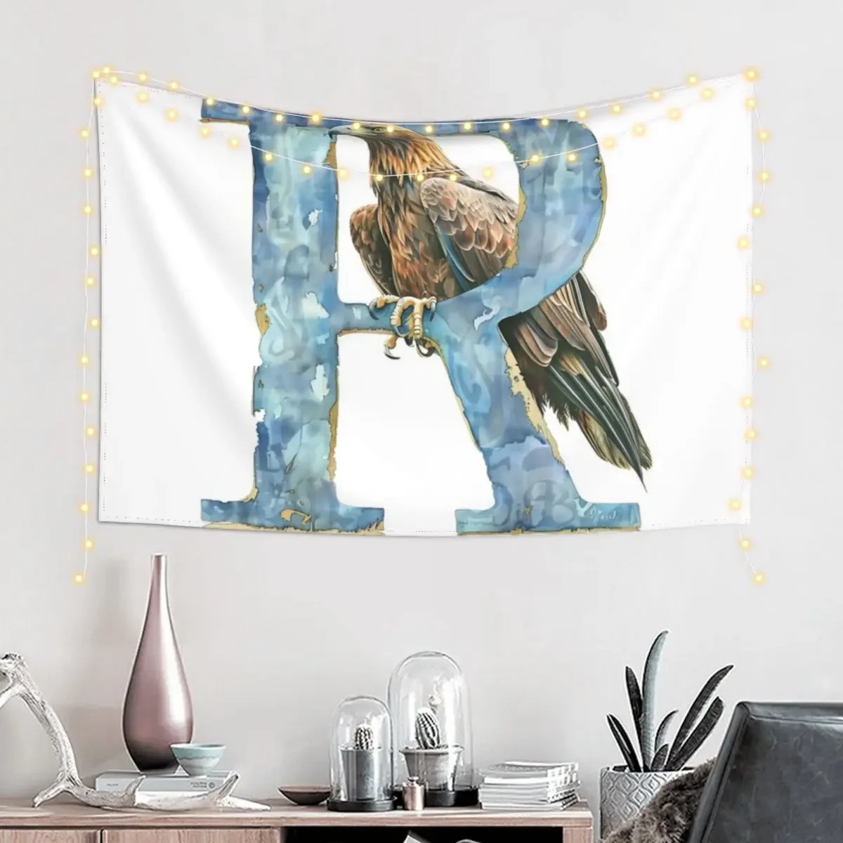 Eagle and the letter R - Patina - Fantasy Tapestry On The Wall Bedroom Decoration Tapestry