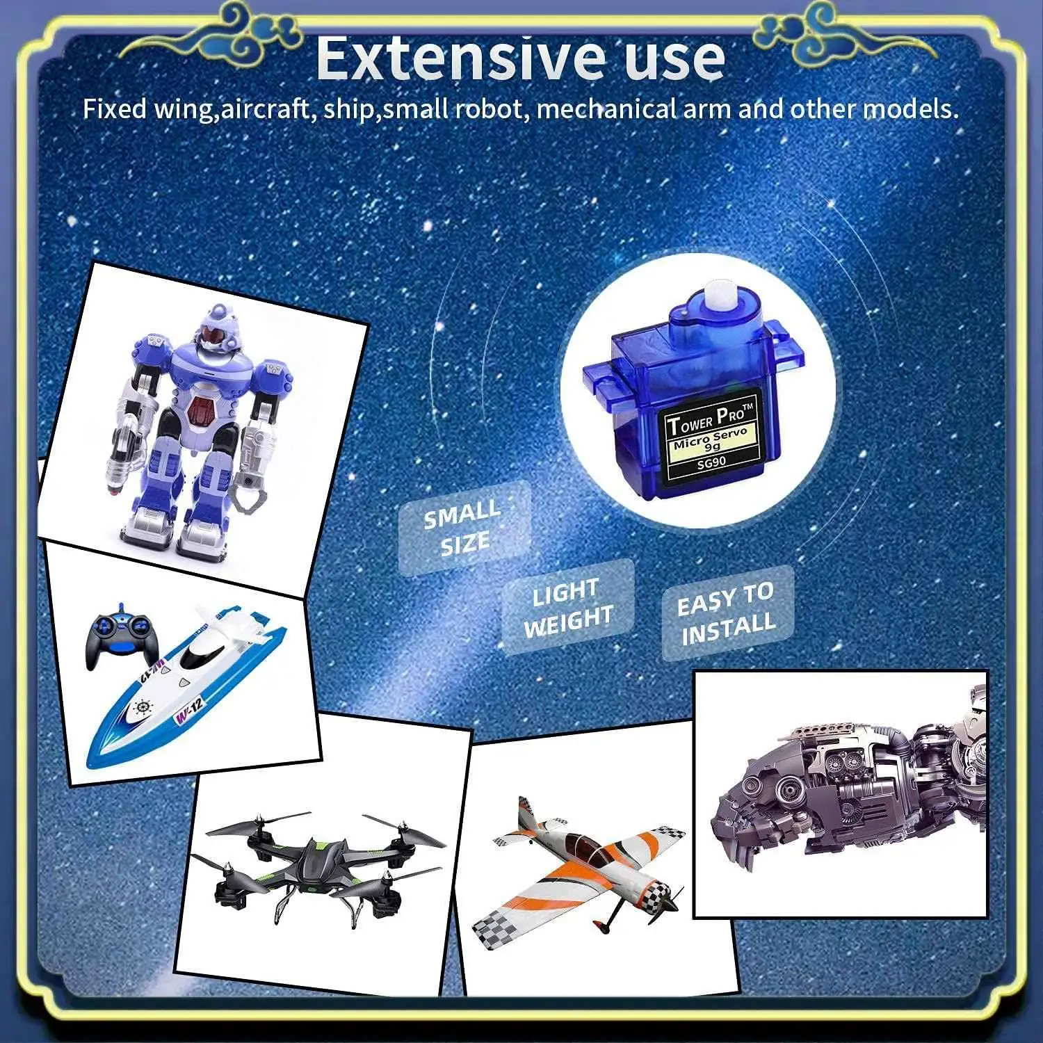 ABTJ-10Pcs SG90 Micro-Servo มอเตอร์ Mini 9G สําหรับ Arduino RC หุ่นยนต์เฮลิคอปเตอร์เครื่องบินเรือควบคุม