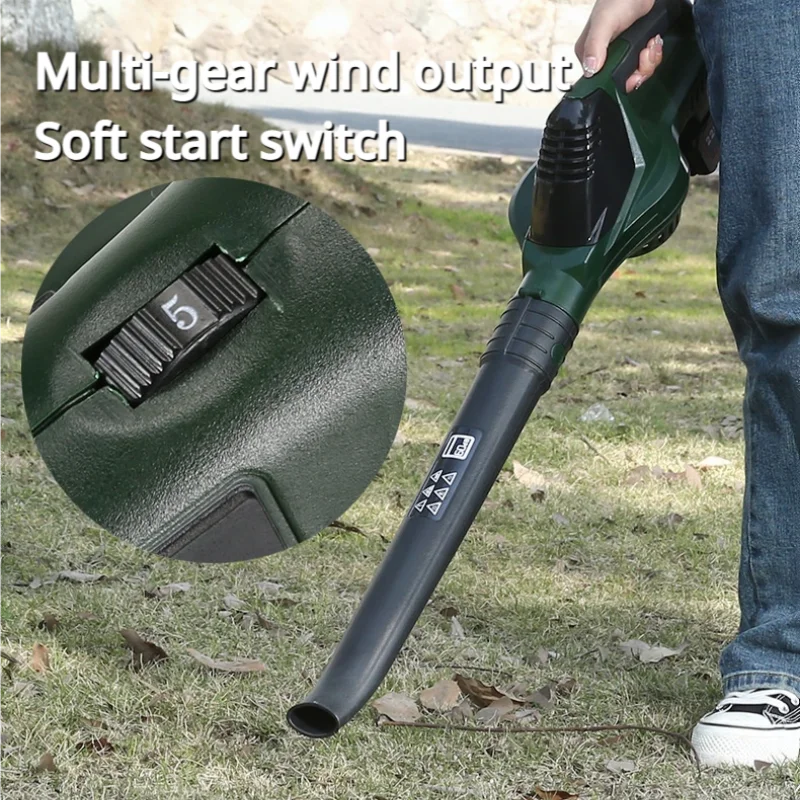 

Portable Household Dust Blower 21V Lithium Electric Hair Dryer Garden Leaf & Snow Blower Industrial & DIY Grade