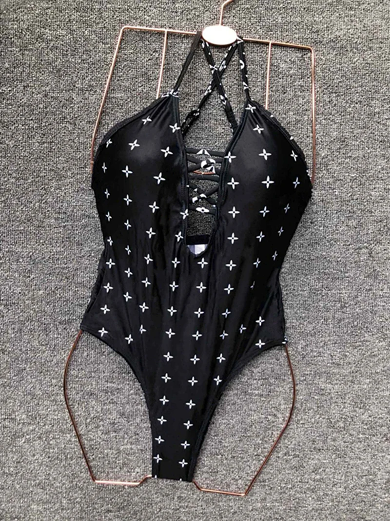 

Luxury Brand Design Ladies Bikini sexy Thong Swimsuit Brazil Beachwear Swimsuit Two-Piece Set Of Women's Bra Suspender Top c131