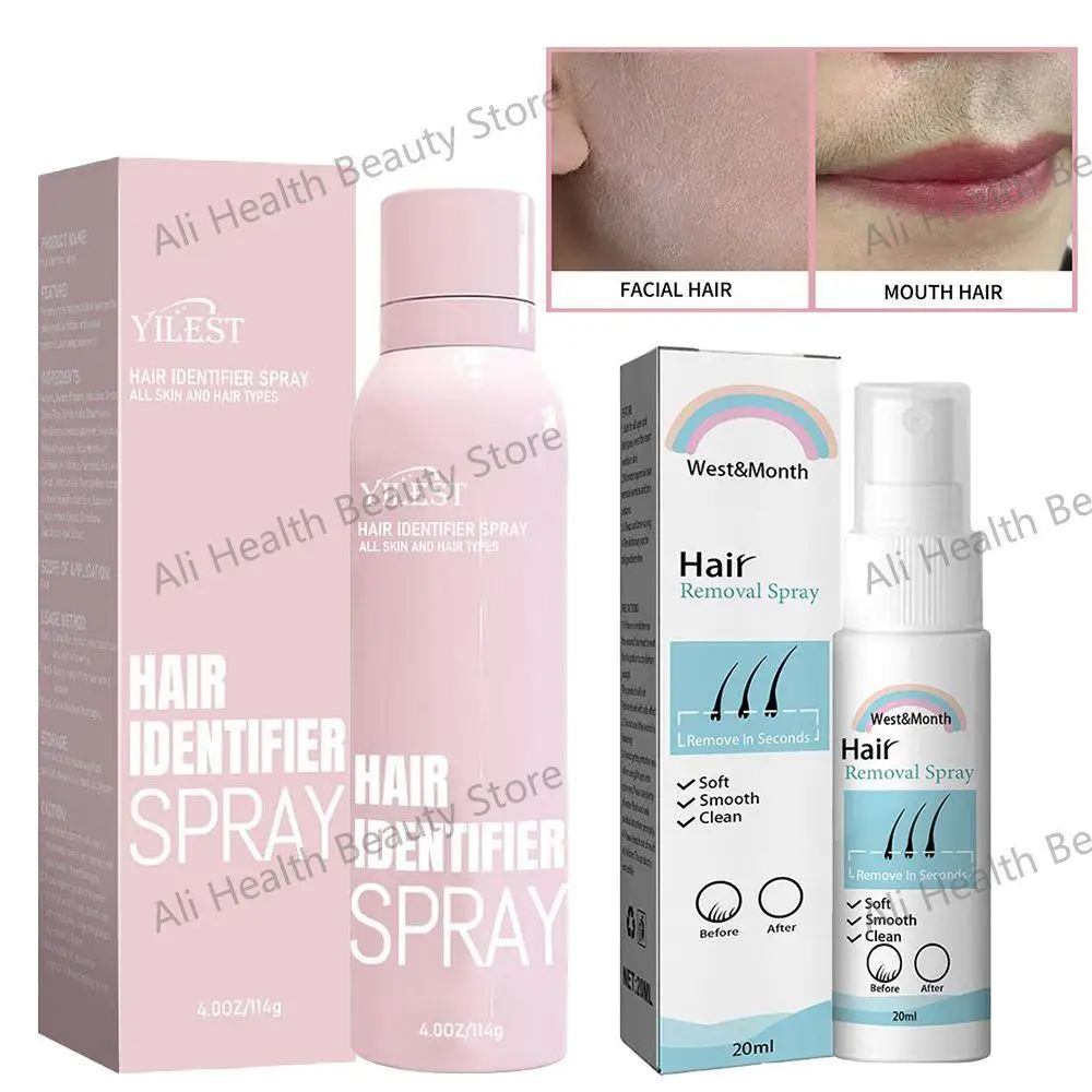 Hair Remover Facial Hair Removal Hair Identification Spray For Face Shaving Painless Hair Remover Armpit Woman Legs Arms