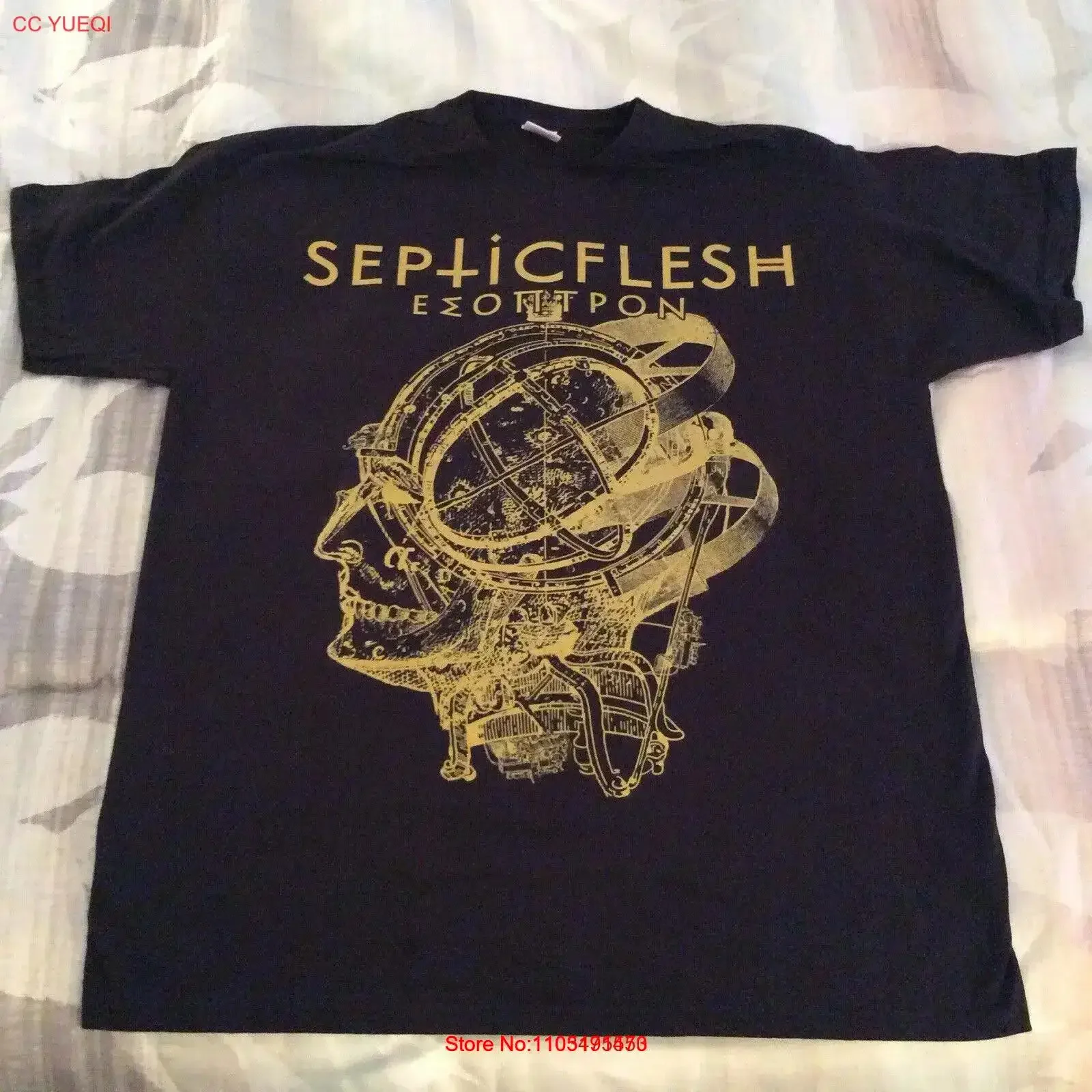 SEPTIC FLESH Esoptron T Shirt XL Azarath The Chasm Inquisition Urgehal vintage Lavé Vêtements de créateur de mode polyvalents