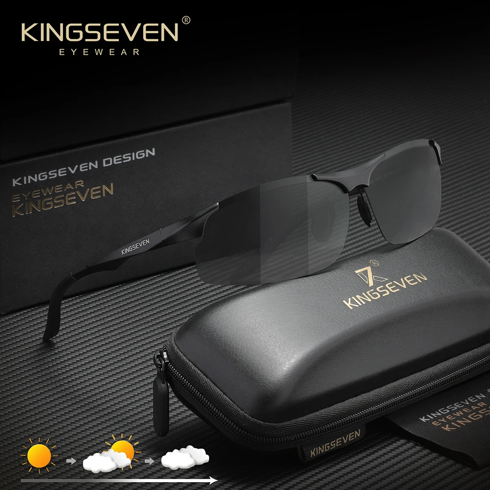 

KINGSEVEN алюминиевые солнцезащитные очки мужские поляризационные мужские спортивные велосипедные солнцезащитные очки женские для мужчин уличное снаряжение для верховой езды очки