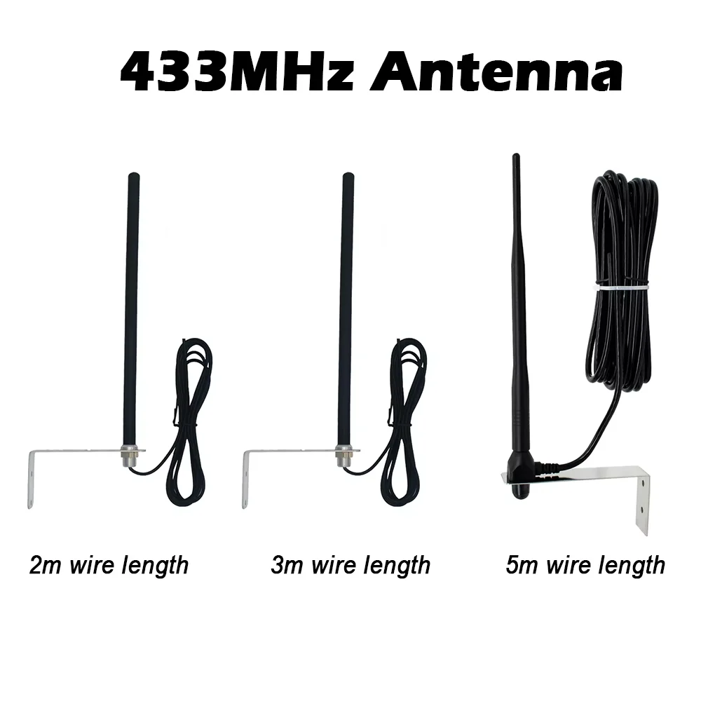 

Outdoor Antenna 433MHz Garage Door Remote Control Wireless Signal Booster For SOMMER DITEC ECOSTAR DOORHAN PUJOL ERREKA