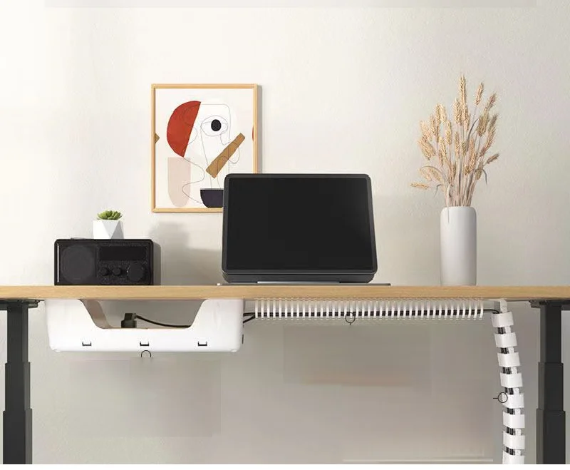 

Hidden Socket and cable management/cord organizer set for home, apartment, office, medie centers and pet/kid-friendly spaces