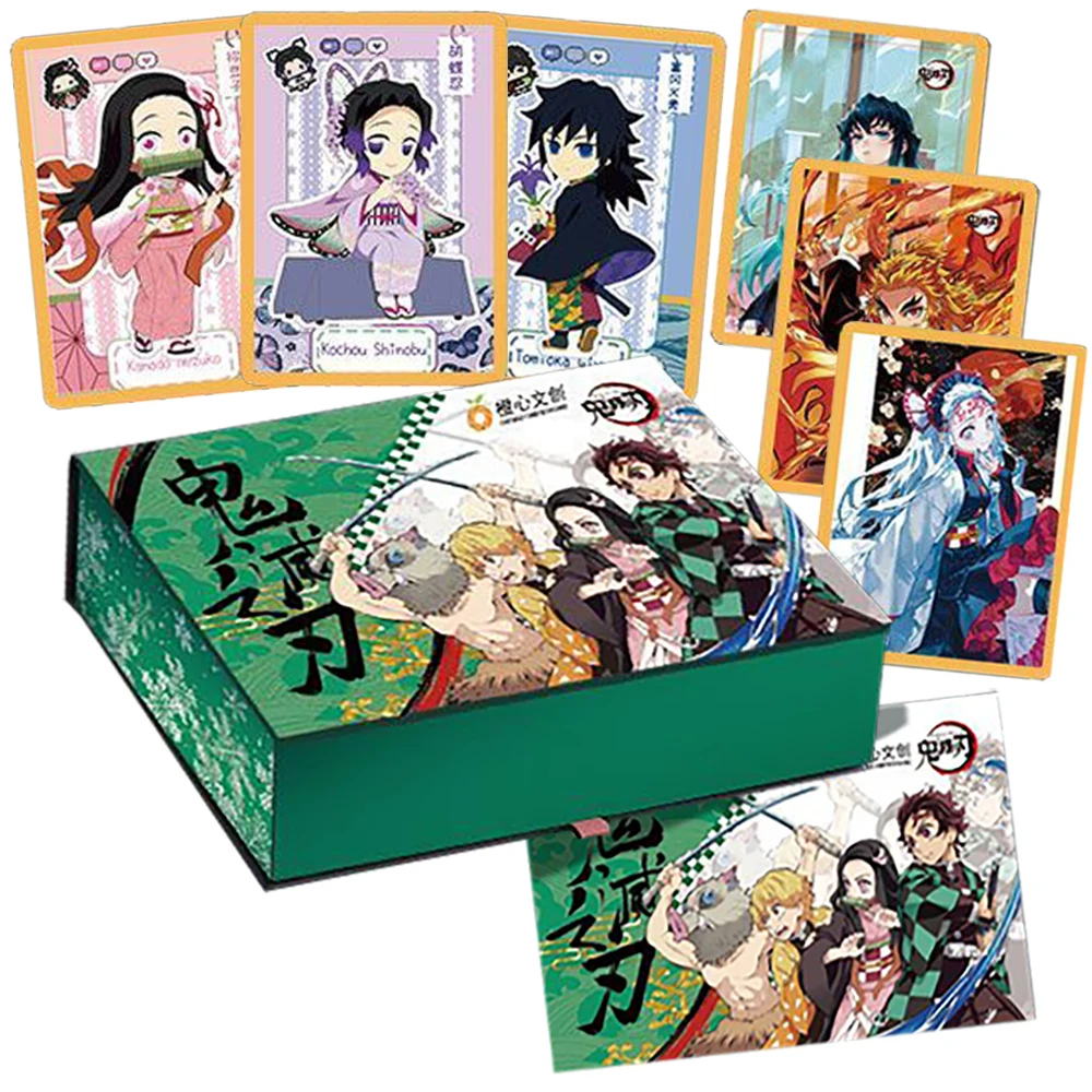 

Demon Slayer Anime Collection Card Popular Anime Girl Kochou Shinobu Kamado Nezuko Creative Color Paper Card Christmas Gift Toy