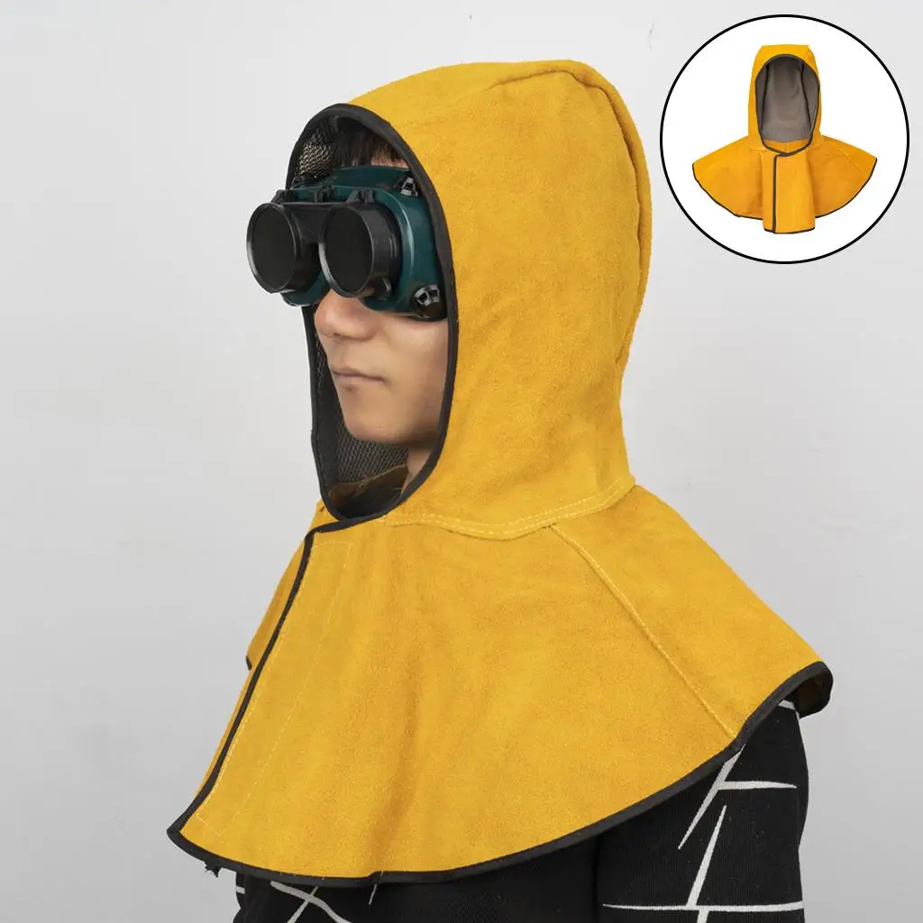 

Flame Retardant Welding Hood Head Neck Protection Helmet Heat Insulation