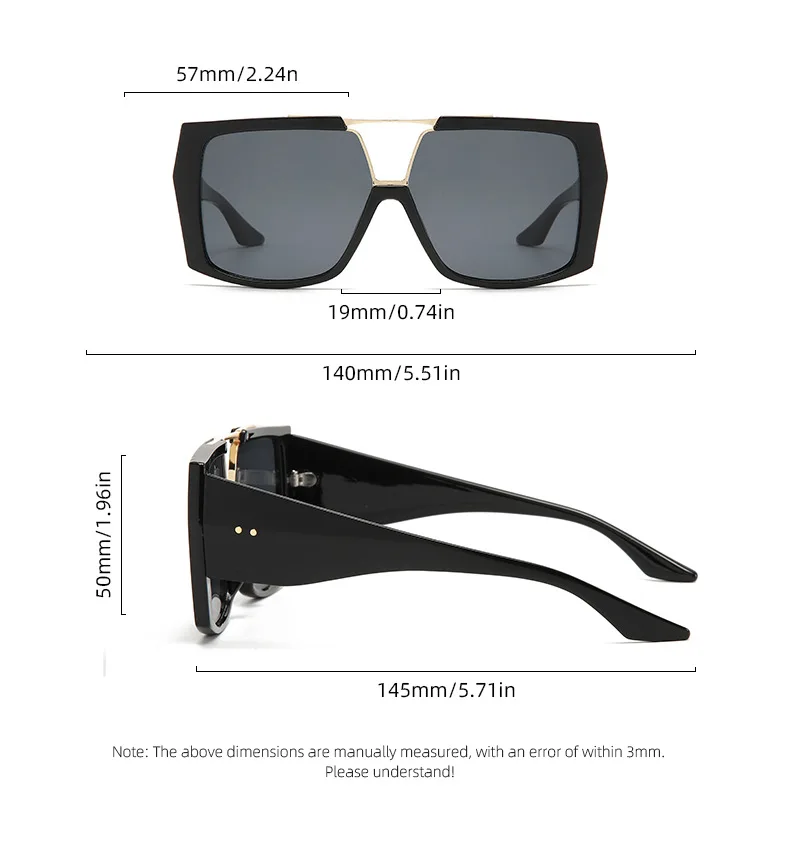 Lunettes de soleil pour hommes et femmes, lunettes de soleil de style hip-hop punk vintage, adaptées à l'alpinisme, au tourisme et à la plage