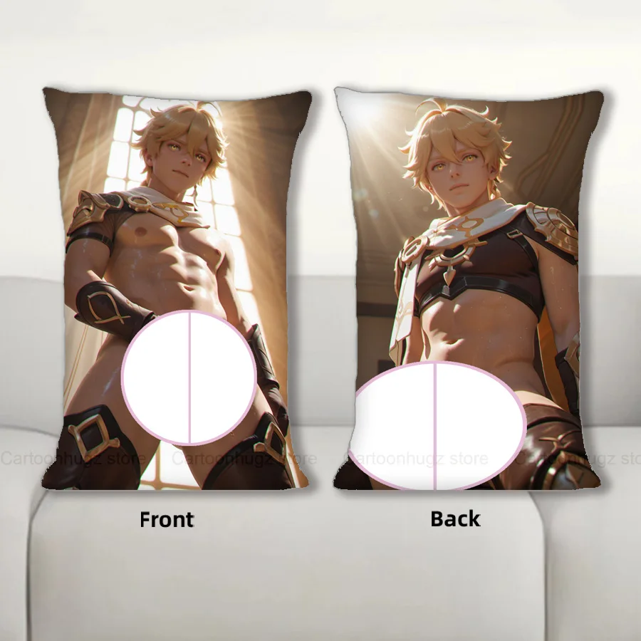 R18 + Dakimakura أنيمي الأثير بوي وسادة غطاء وسادة أريكة مزدوجة الجانب طباعة رمي كيس وسادة 40X60cm