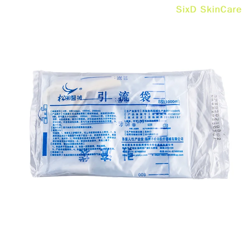 5Pcs Medical Latex Sleeve Type Urine Bag Male Drainage Catheter Collector 1000ML