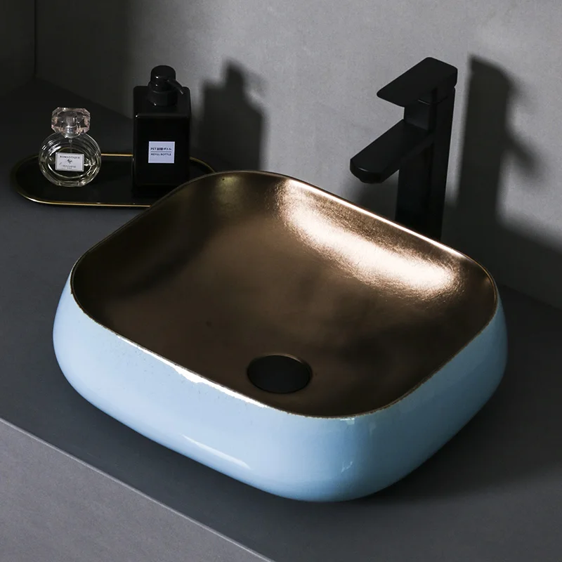 

Oval Jingdezhen Bathroom ceramic sink wash basin Counter Top Wash Basin Bathroom Sinks big sink