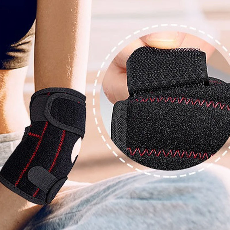 Pad Band Gym Adjustable Tennis Elbow Support Spring Elbow Brace Arthritis Golfers Strap Elbow Protection Lateral Pain Syndrome