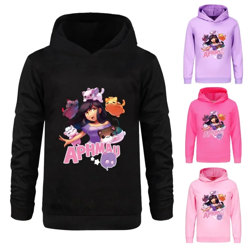 APHMAU 까마귀 스웨터 봄 가을 어린이 유아 유아 의류 생일 선물 후드 스웨터 Sportwear