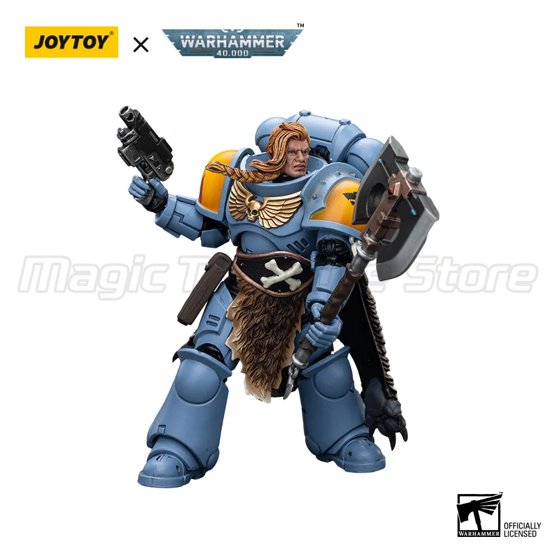 

【MT】JOYTOY Warhammer 40K Space Marines Space Wolves Claw Pack Pack Leader - Логан Гостволф