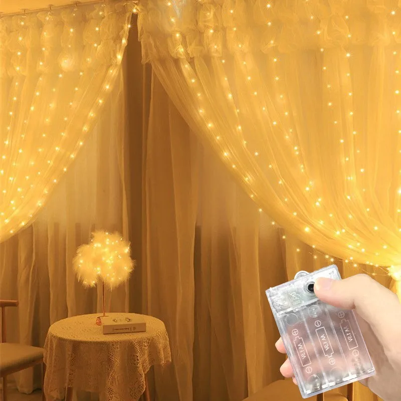 

Светодиодные гирлянды на батарейках, 8 режимов освещения - романтические гирлянды для праздников, торжеств и украшения вечеринок