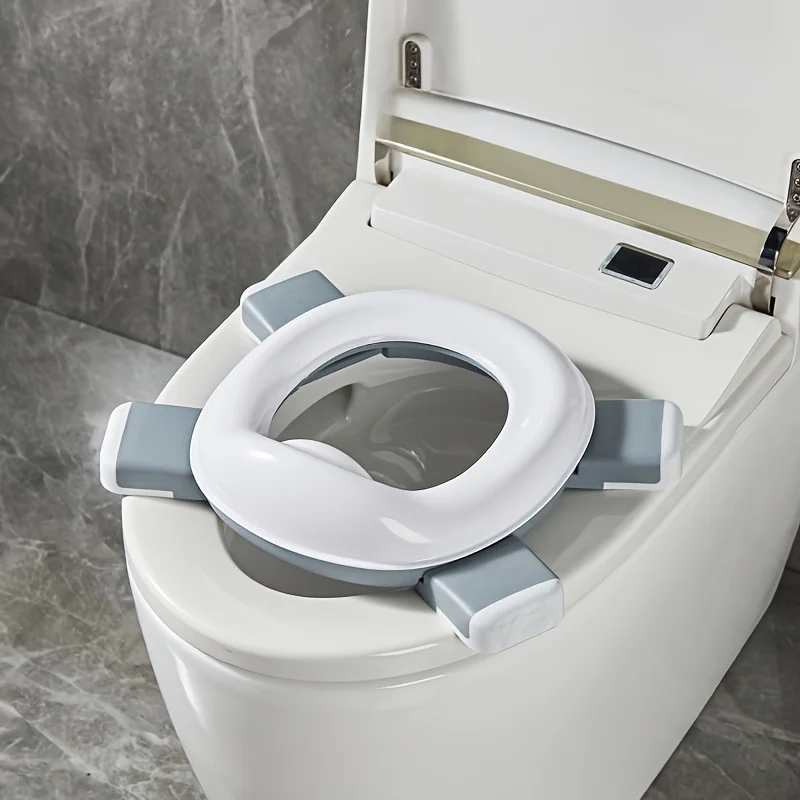 1 Pc Portable Foldable Kids Toilet Lightweight Travel Toilet with Cleaning Bag Compact Design for Outdoor Camping Road Trips