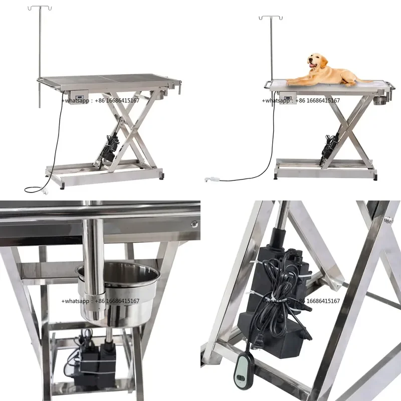 

Vet Equipment Animal Stainless Steel Electric Veterinary Operation Table