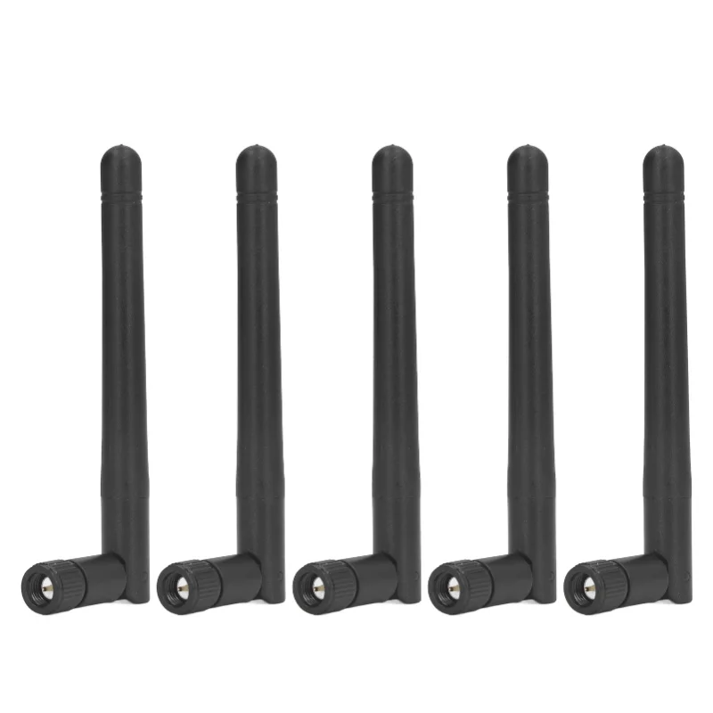 5Pcs Antenna 2.4G Folding Waterproof Omnidirectional SMA Male Head Set Kit For Home