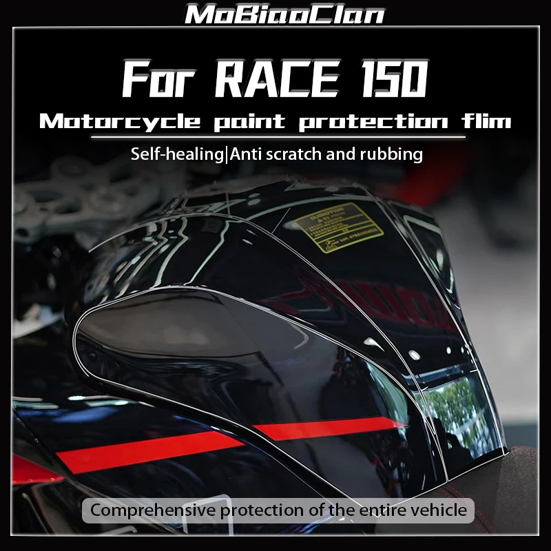 For QJMOTO RACE 150 Invisible Motorcycle Coat Film Transparent Sticker Waterproof And Scratch Resistant Modification Accessories