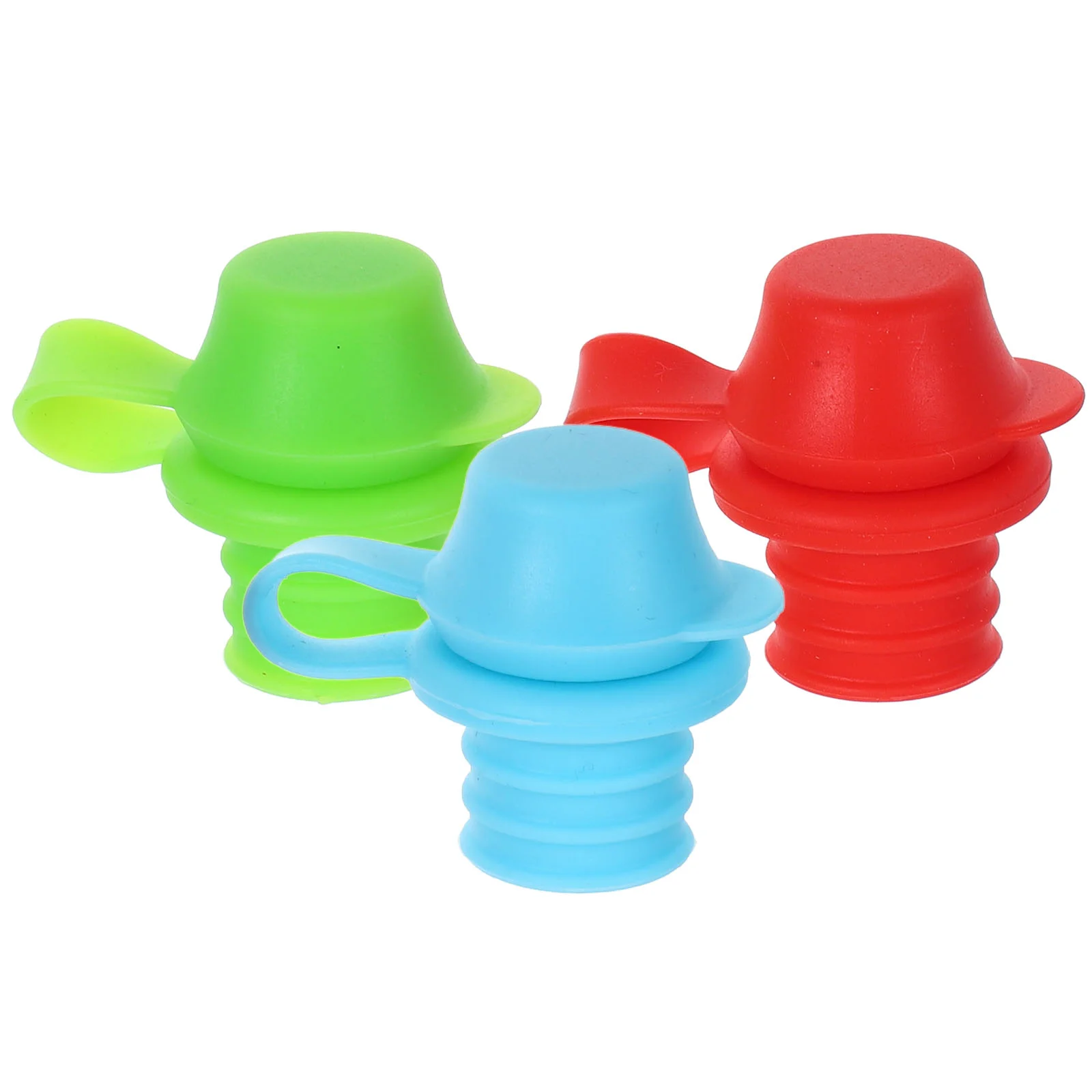 

3 Pcs Silicone Bottle Cap Mouth Water Spout Adapter For Toddler Tops Children Baby