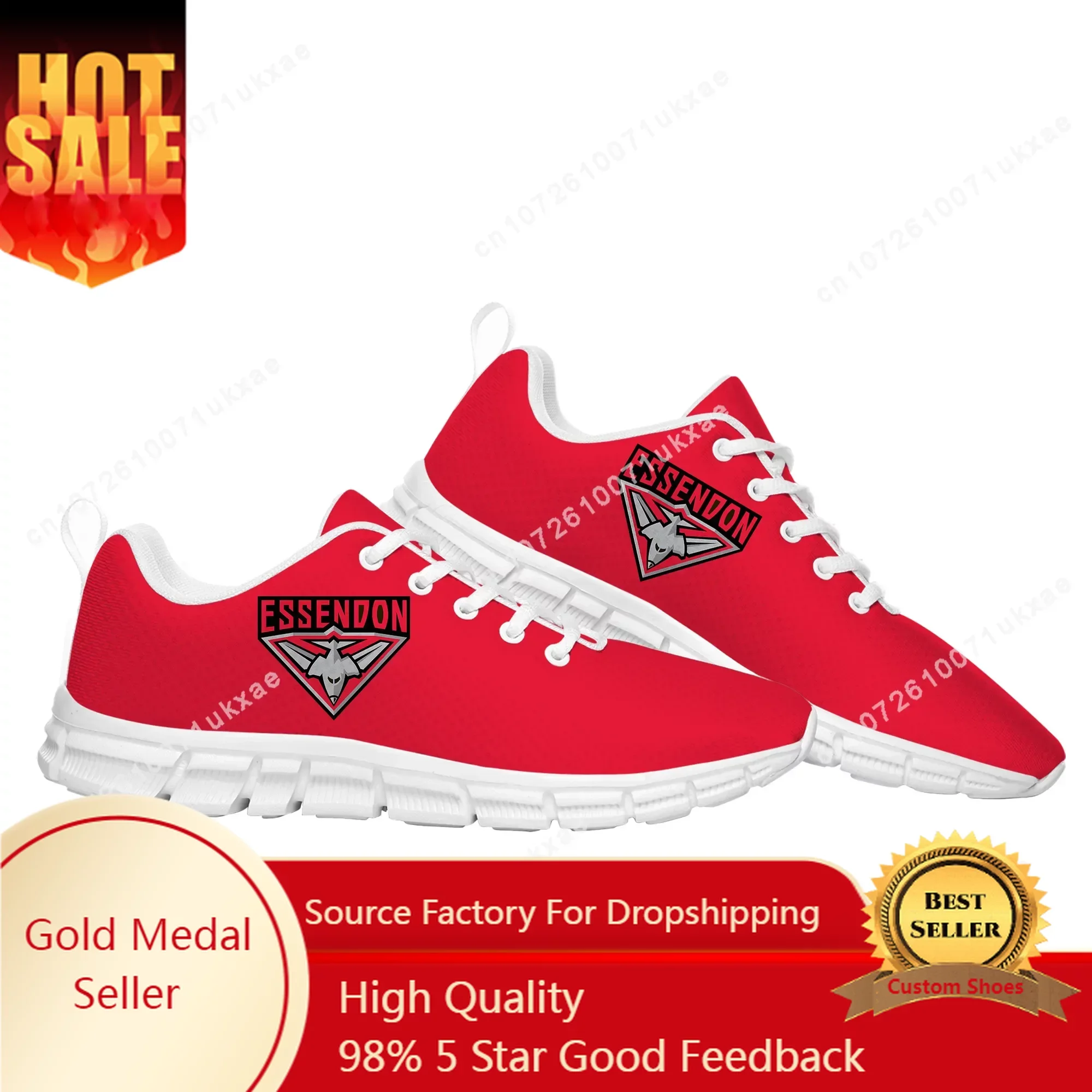 

Essendon Bombers Australian Football Sports Shoes Mens Womens Teenager Sneakers High Quality Sneaker Custom Shoes