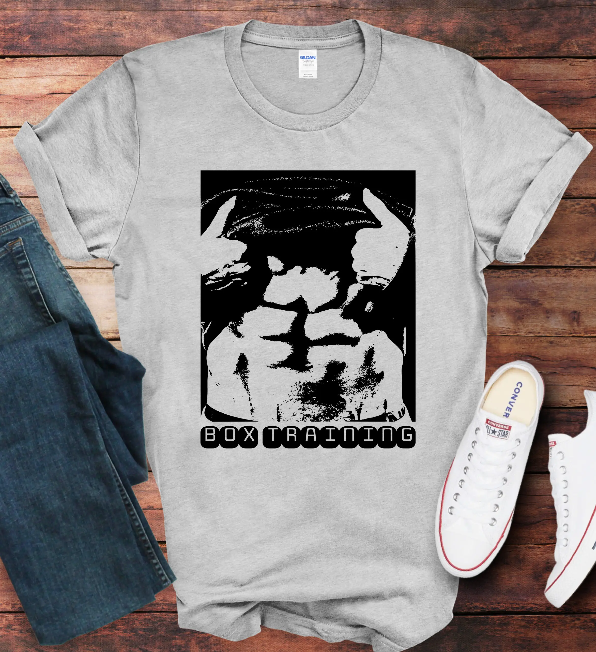 Box Training Ripped Abs T Shirt Peekaboo Fitness Design Gym Enthusiast For Boxers And Lovers