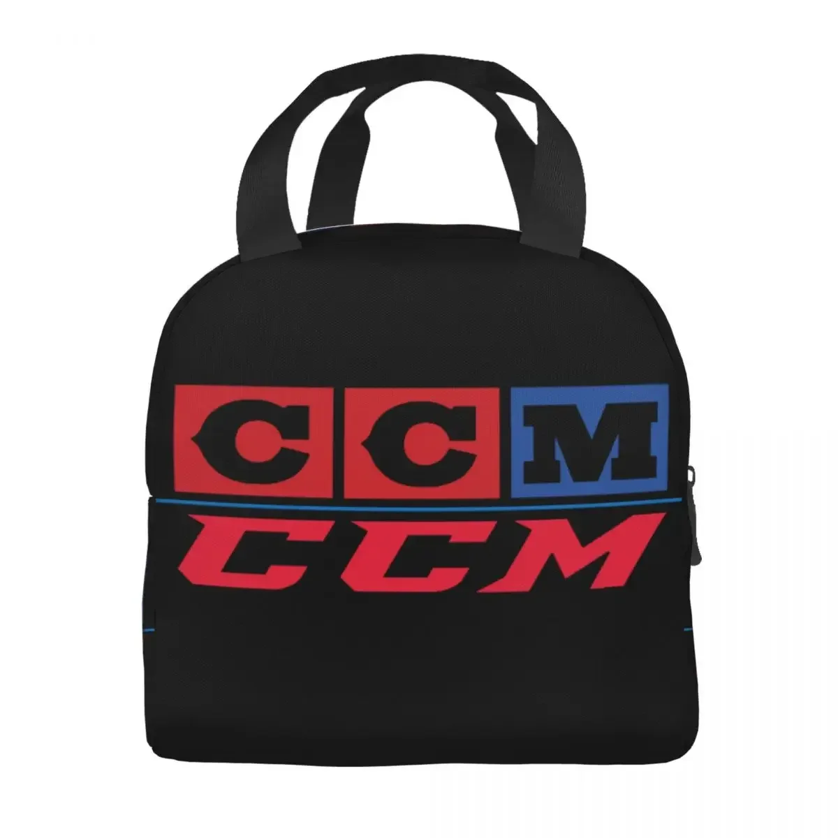 Custom CCM Canada Logo Hockey Lunch Bag Women Thermal Cooler Insulated Lunch Boxes for Kids School