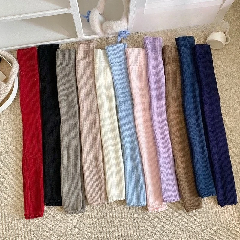 بلون النساء تدفئة الساق شتاء دافئ الإناث غطاء الساق لصالة الألعاب الرياضية اللياقة البدنية اللاتينية الرقص الباليه اليوغا جوارب طويلة فضفاضة جوارب #3