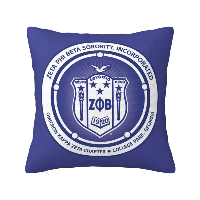 Modern Zeta Phi Beta Cushion Cover 66*66 cm Polyester Throw Pillow Case Home Decorative Bedding Sofa Pillowcase