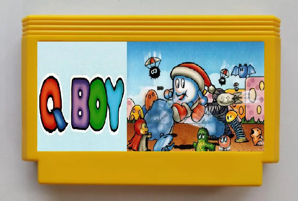 Cartucho de jogo do menino de q para o console de nes/fc