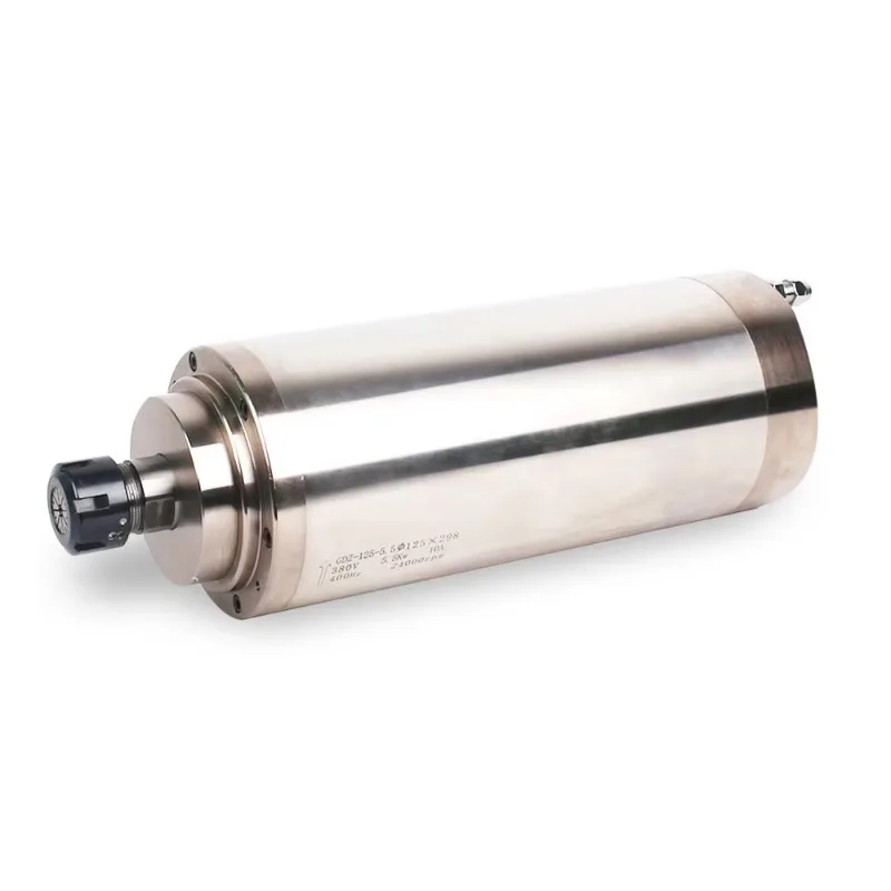 GDZ125-5.5kw 24000 Rpm 380v ER25 5.5kw Water Cooled Spindle Motor for Metalwork