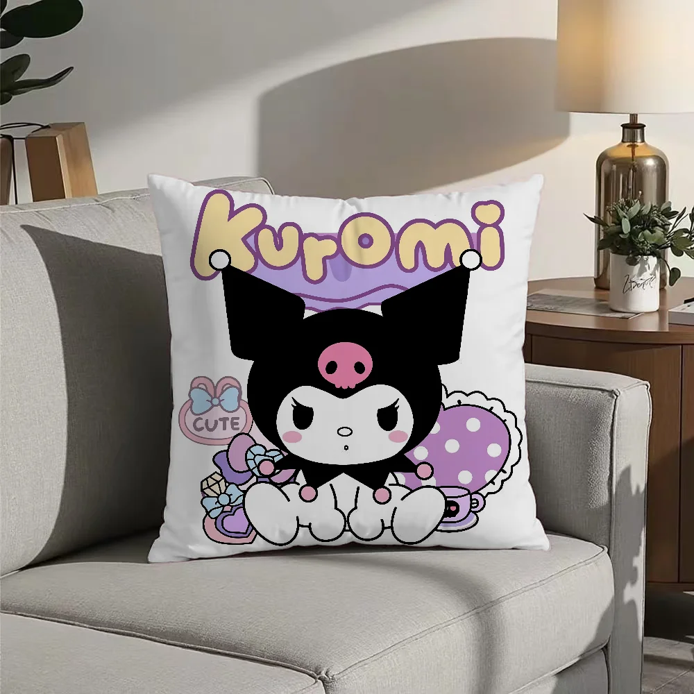 K-KuromieS Pillow Case Double Sided Printed Cushion Cover Soft Short Plush Sofa Decorative Home Decoration