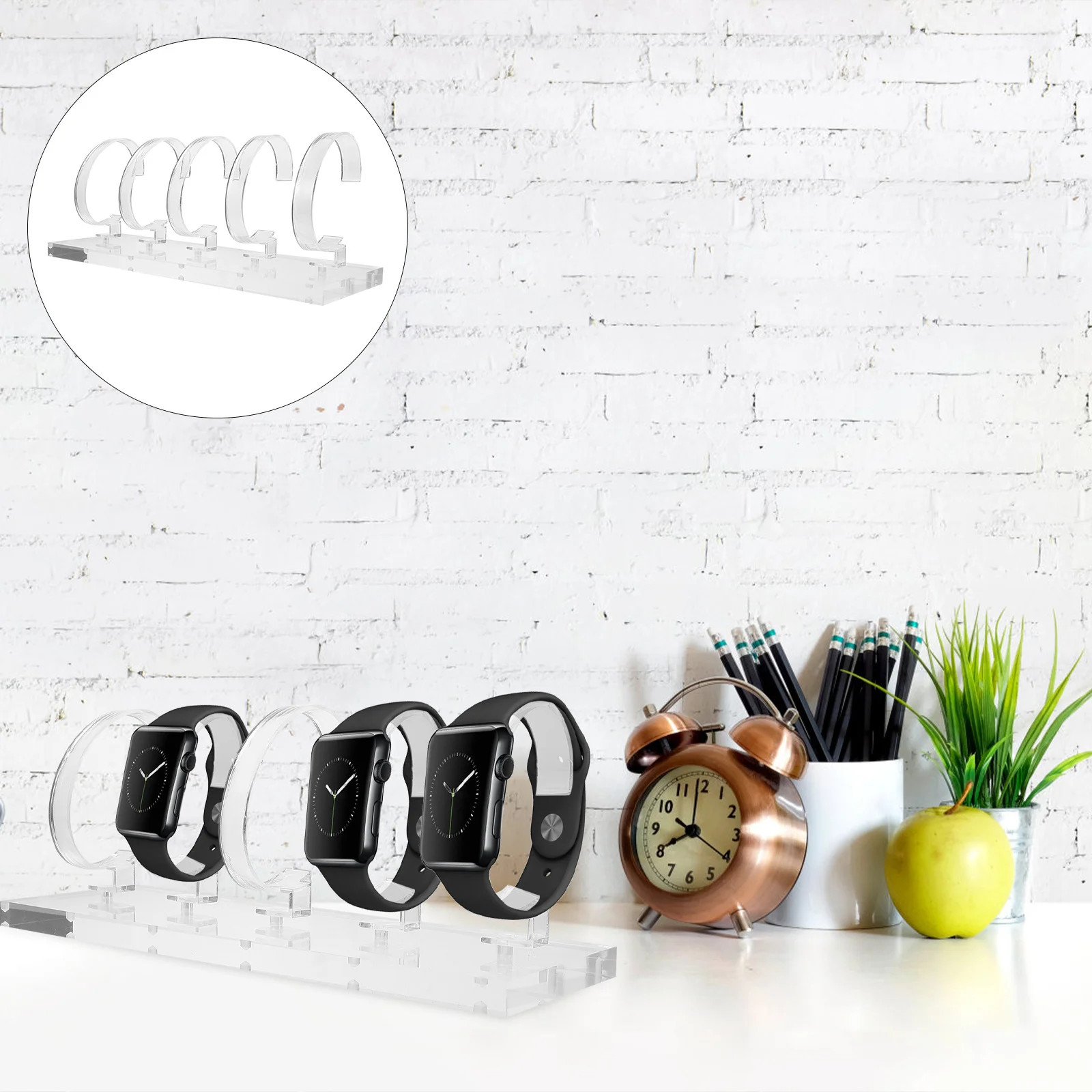 

Universal Watch Display Stand Acrylic Transparent Jewelry Rack For Desktop Bangle Bracelet Holder Retail Store Home Use
