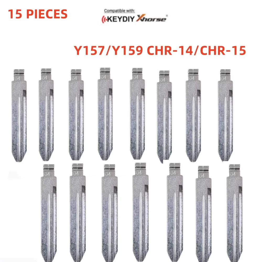 

15 шт. 04 # Y157/Y159 CHR-14/CHR-15 лезвие ключа для Chrysler Jeep Dodge для Keydiy KD Xhorse VVDI JMD заготовки для автомобильных ключей