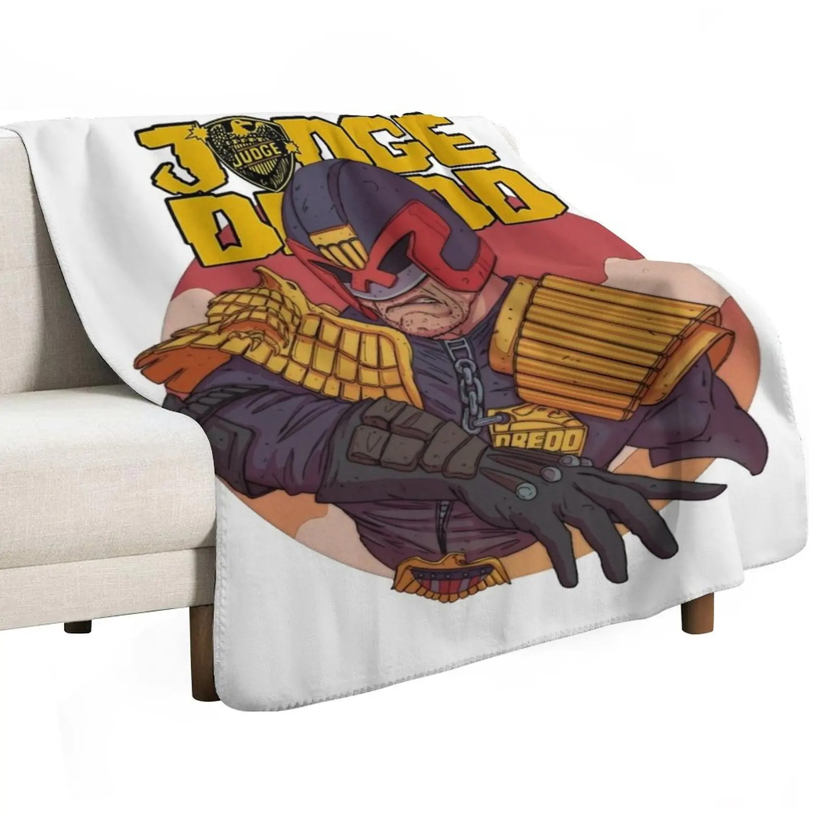 judge dredd Throw Blanket Thin Flannels cosplay anime Decorative Beds Luxury Brand Flannel Blankets