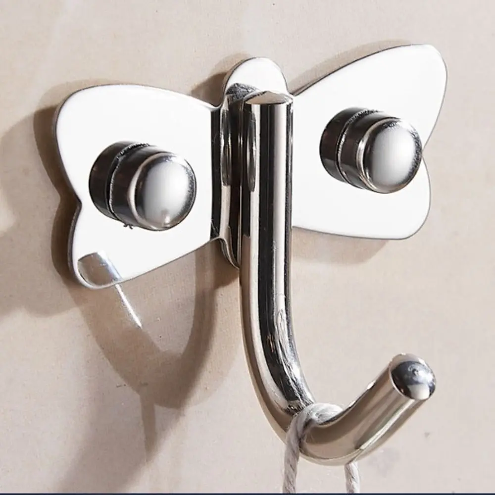 Strong Bearing Capacity Stainless Steel Hook Waterproof solid Coat and hat hook Moisture-proof Perforated installation Wall hook