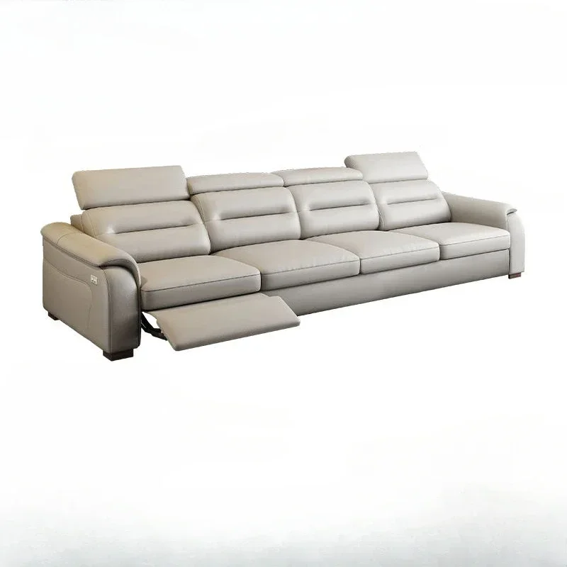 

Practical First Class First Floor Leather Multi-functional Sofa Bed Cabin Electric Size Apartment Living Room Folding