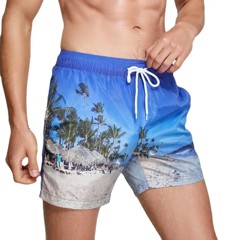 Seobean Badpak Man Korte Zwemshorts Gevoerd Zwembroek voor heren Sneldrogend Heren Strand Board Surfshorts Badpak sportkleding